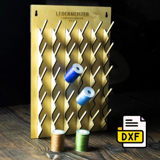 Настенный органайзер для ниток макет для резки DXF
