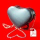 Повседневная кожаная кросс-боди сумка "Черное сердце" ВЫКРОЙКА